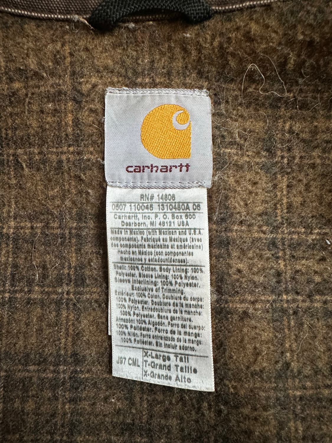 Vintage Carhartt Tan Detroit J97 CML 상품이미지9