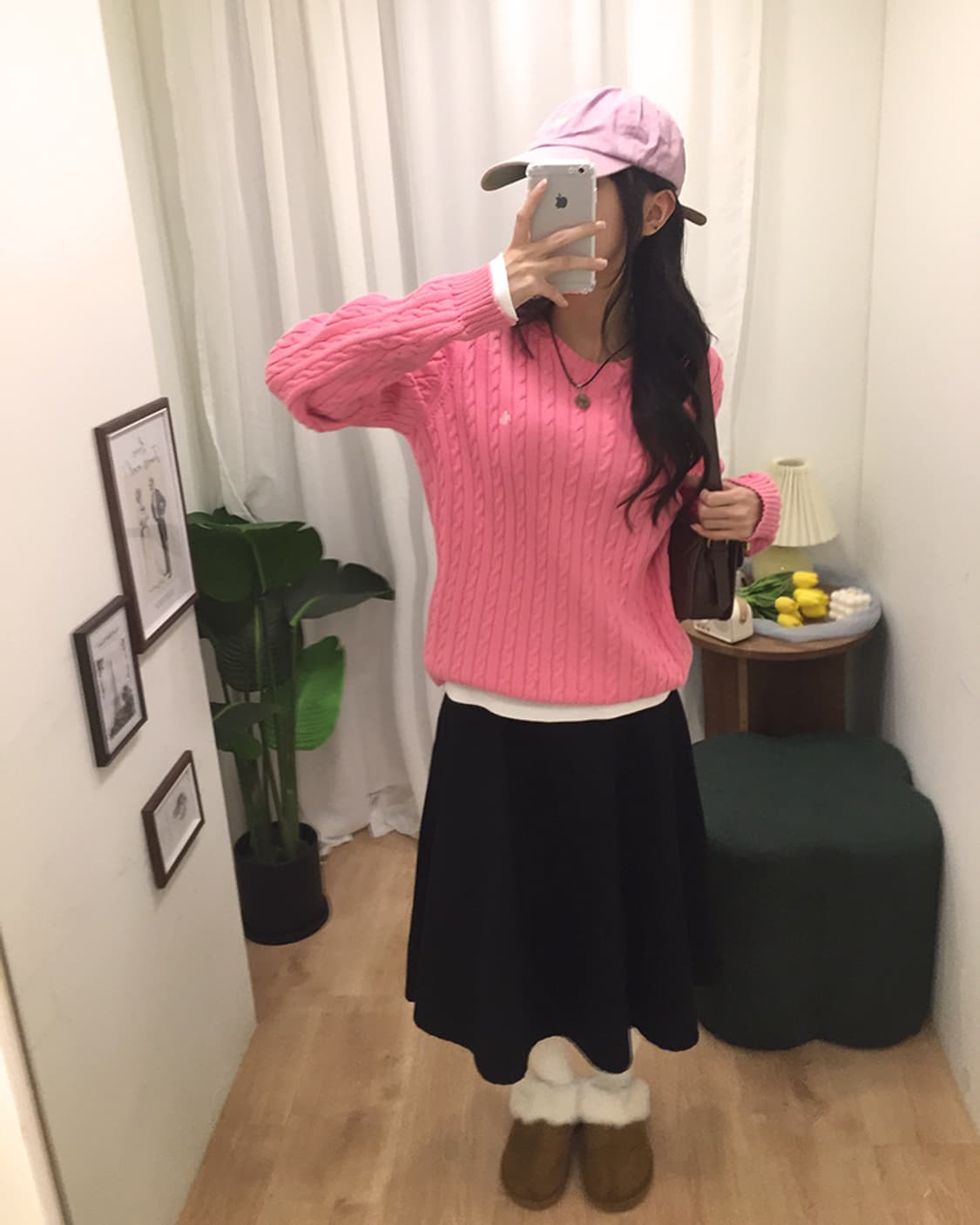 여성 폴로 꽈배기니트 100 상품이미지1