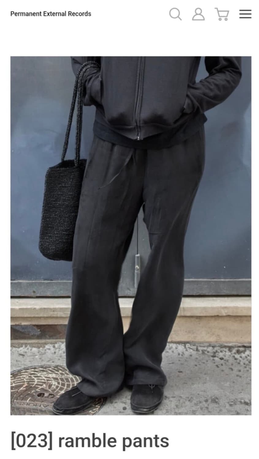[2] mudule ramble pants black cupra 상품이미지1