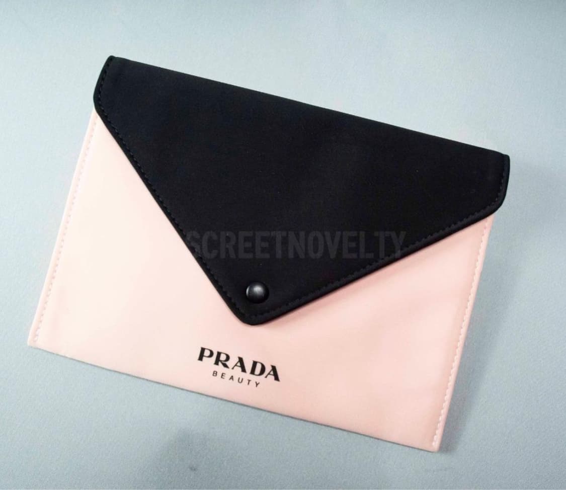  프라다뷰티 클러치 핸드 파우치 핑크&블랙 상품이미지1