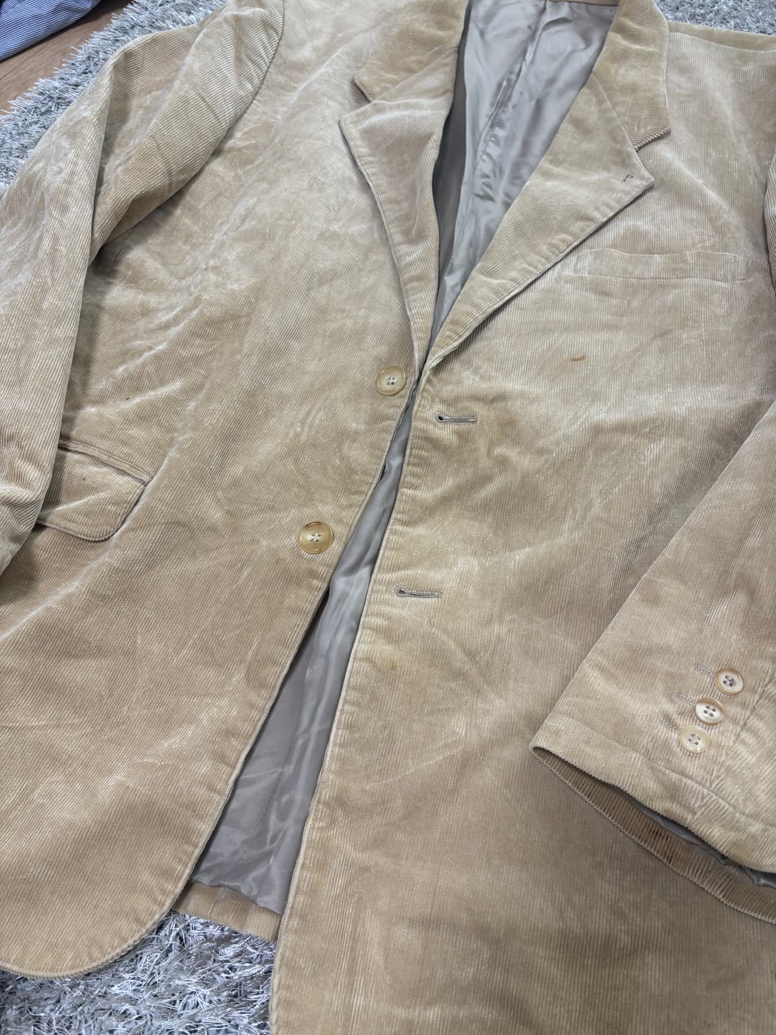 일제 PAPAS 코듀로이 블레이저 사이즈 100-105 상품이미지2