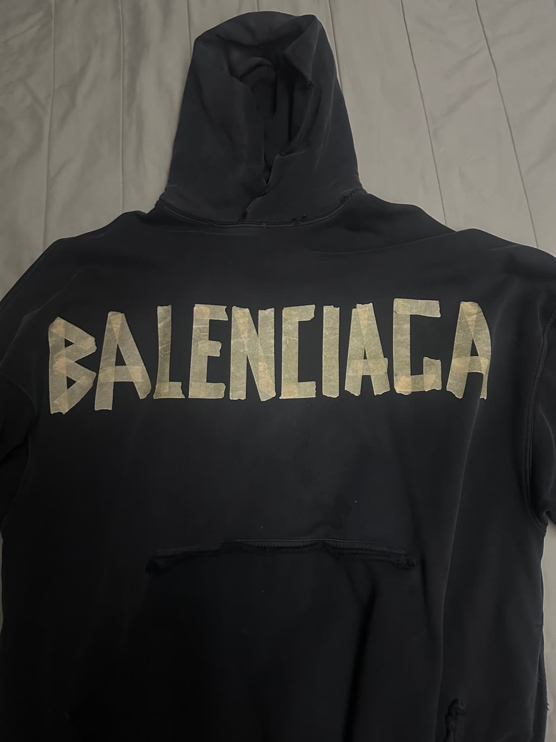 발렌시아가 테이프 타입 후드티 사이즈2 상품이미지1