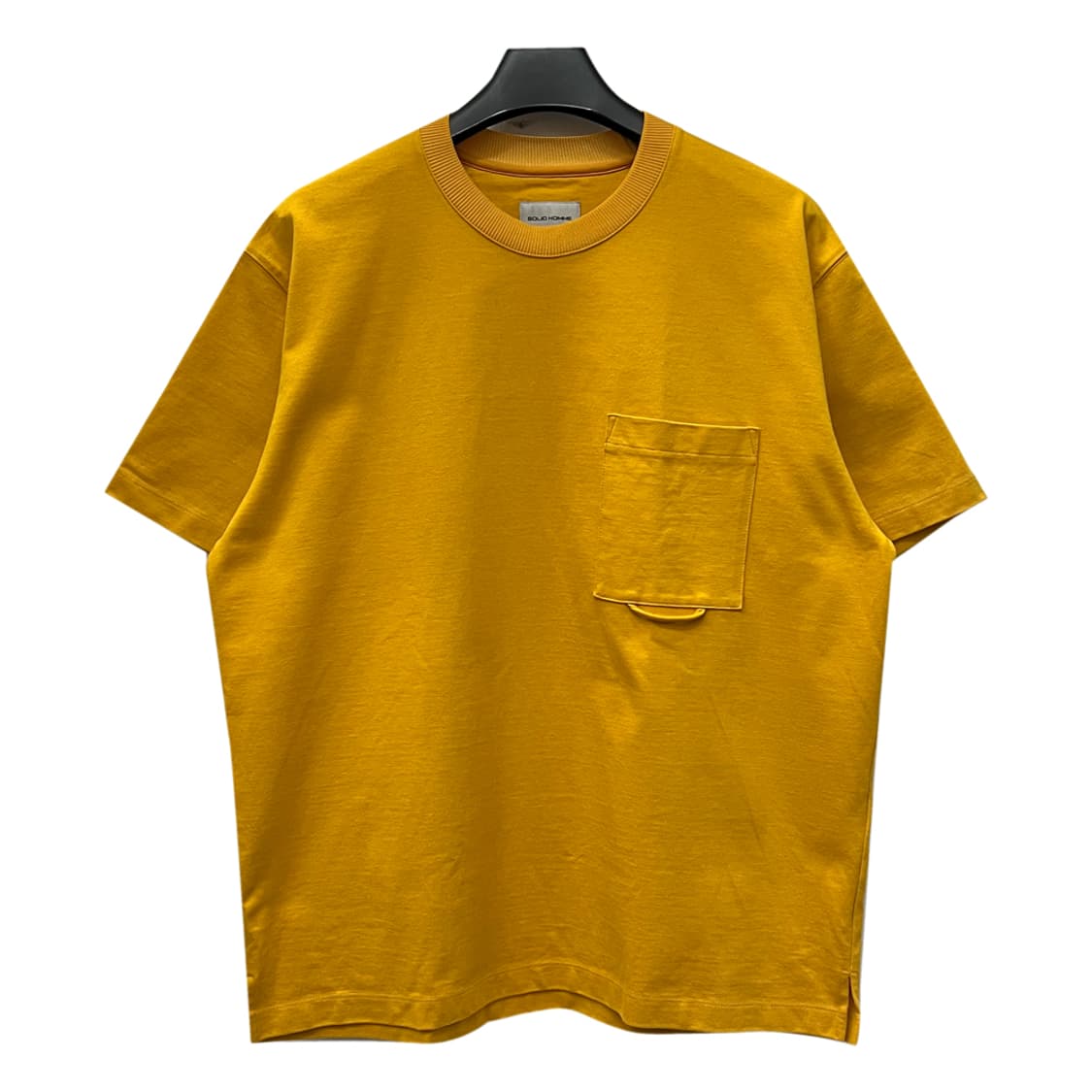 솔리드옴므 머스타드 옐로우 오버핏 포켓 반팔티 100 상품이미지1