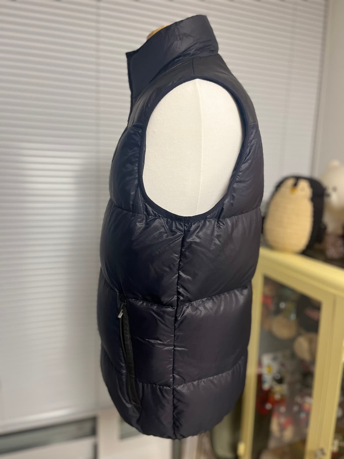 VISVIM 올드비즈빔 올블랙 투톤 레더믹스 패딩베스트 L 상품이미지7