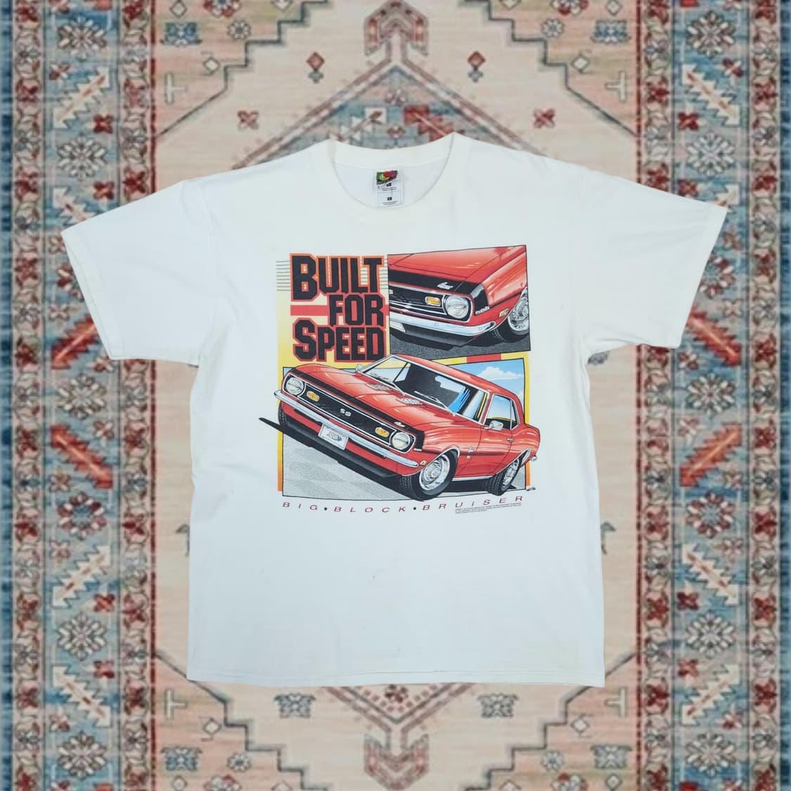 90s 빈티지 오토모티브 머슬카 그래픽 반팔 티셔츠 L 상품이미지1