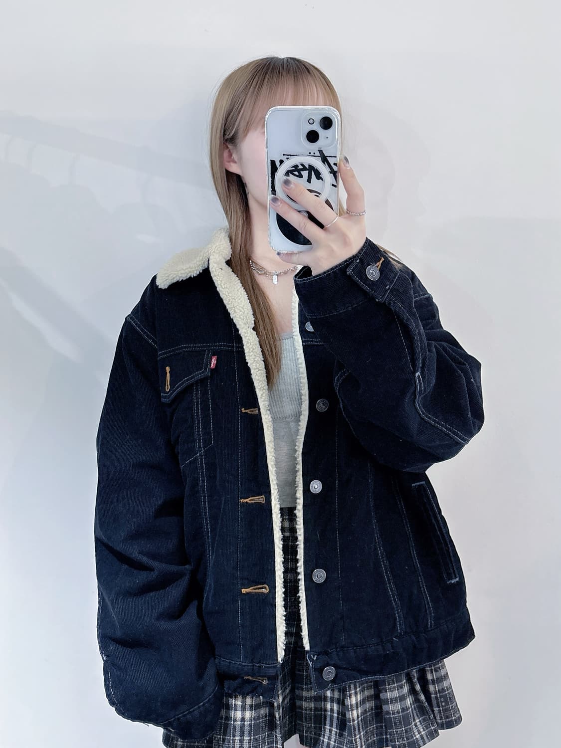 리바이스 블랙 양털 코듀로이 자켓 상품이미지2