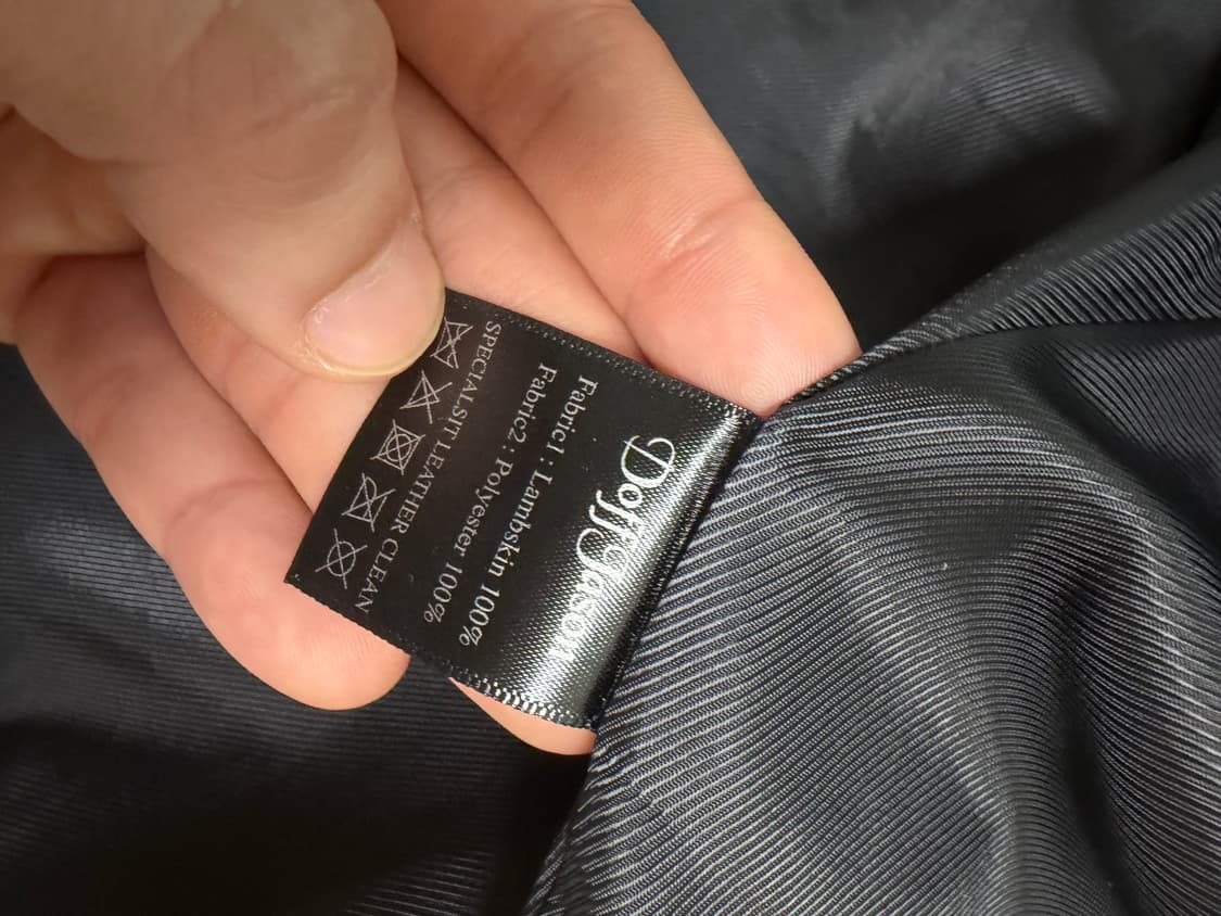 도프제이슨 램스킨 양가죽 더블 라이더 자켓 XL 상품이미지7