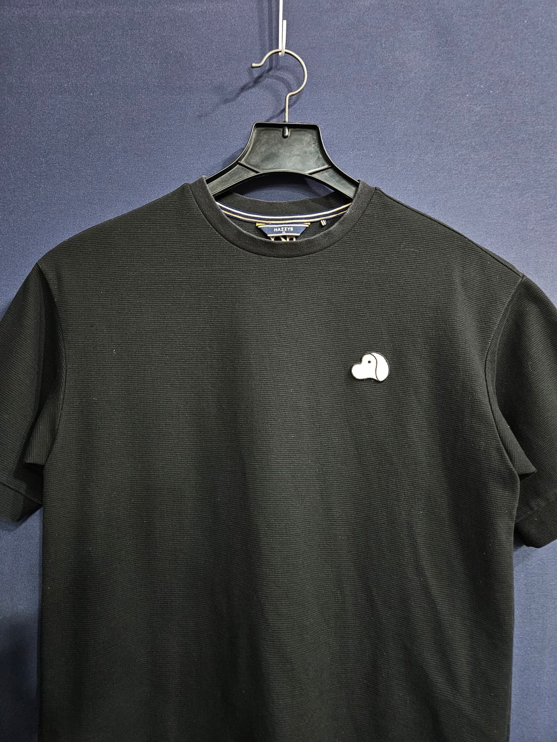 헤지스 블랙 남성 세미오버핏 95 반팔티  상품이미지6