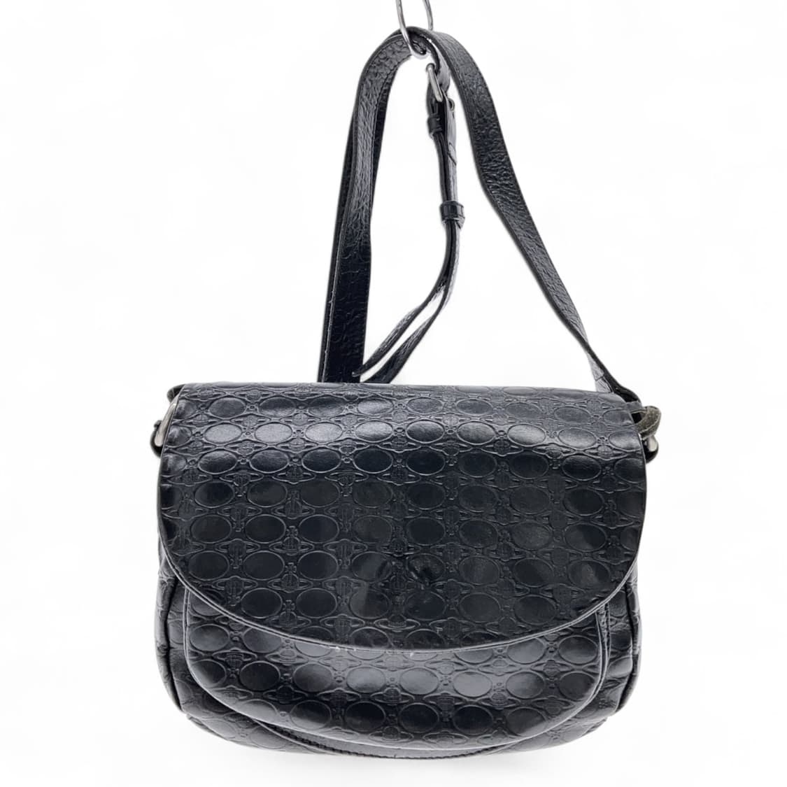 비비안 웨스트우드 로고 패턴 소가죽 숄더백 상품이미지1