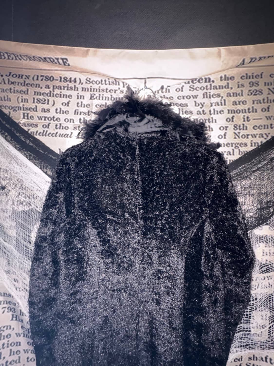 Feather Black Long Fur coat 상품이미지7