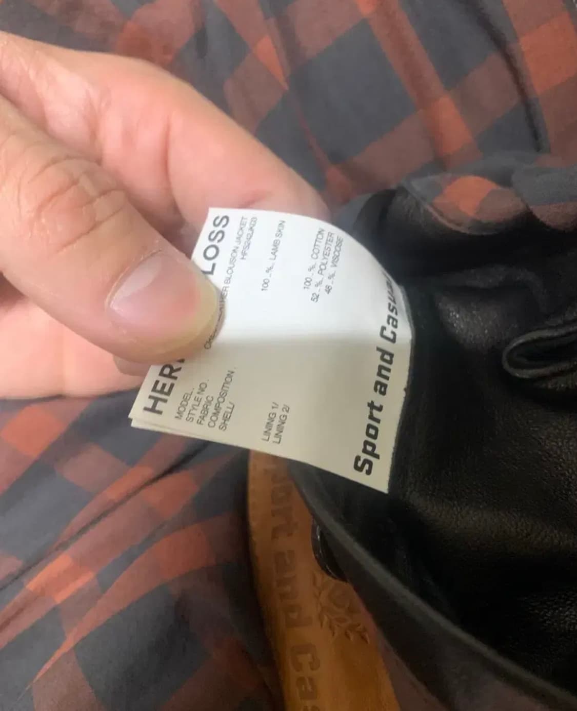 헤리티지플로스 램스킨 레더 블루종 블랙 m 상품이미지8