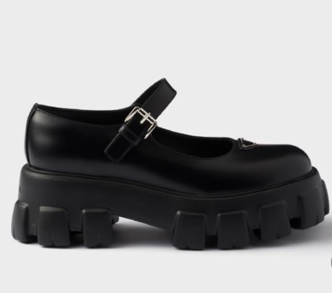 새상품)PRADA 메리제인 슈즈 블랙 상품이미지3