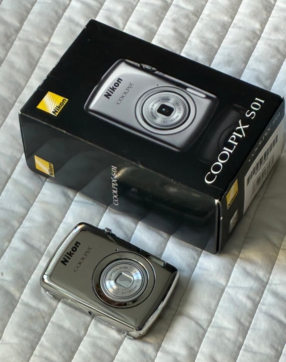 니콘 coolpix 쿨픽스 S01 크롬실버 S급 풀박 상품이미지1