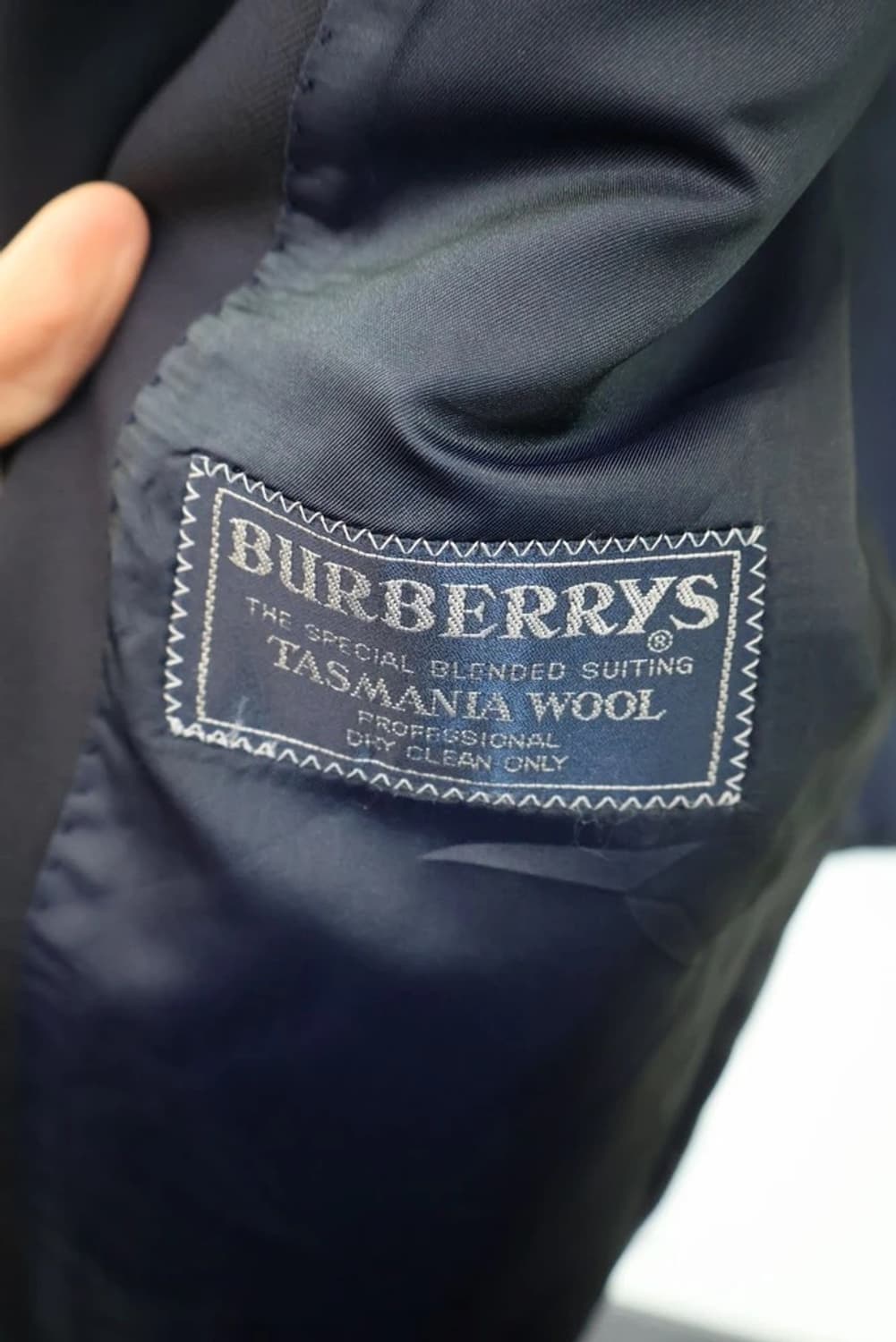 Burberrys Vintage Wool Blazer Navy 상품이미지7