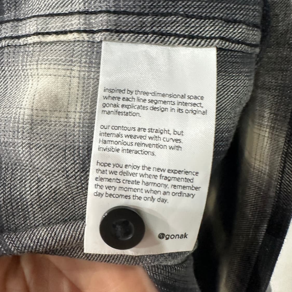 gobak 고낙 옴브레 체크셔츠 1 상품이미지4