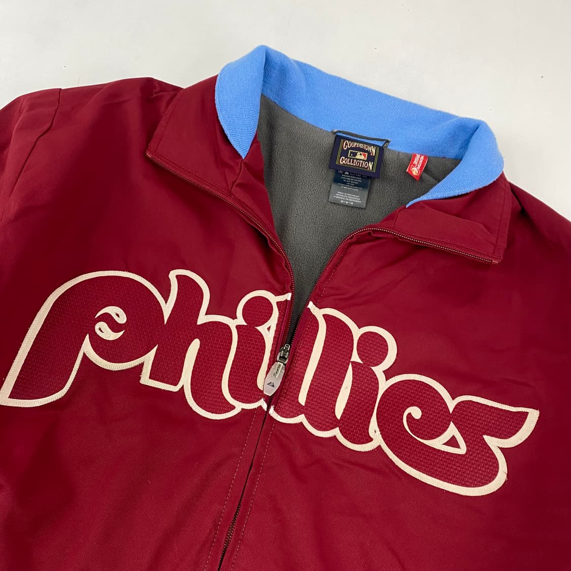 마제스틱 필라델피아 필리스 빅로고 배색 덕아웃 자켓 (103) 상품이미지3