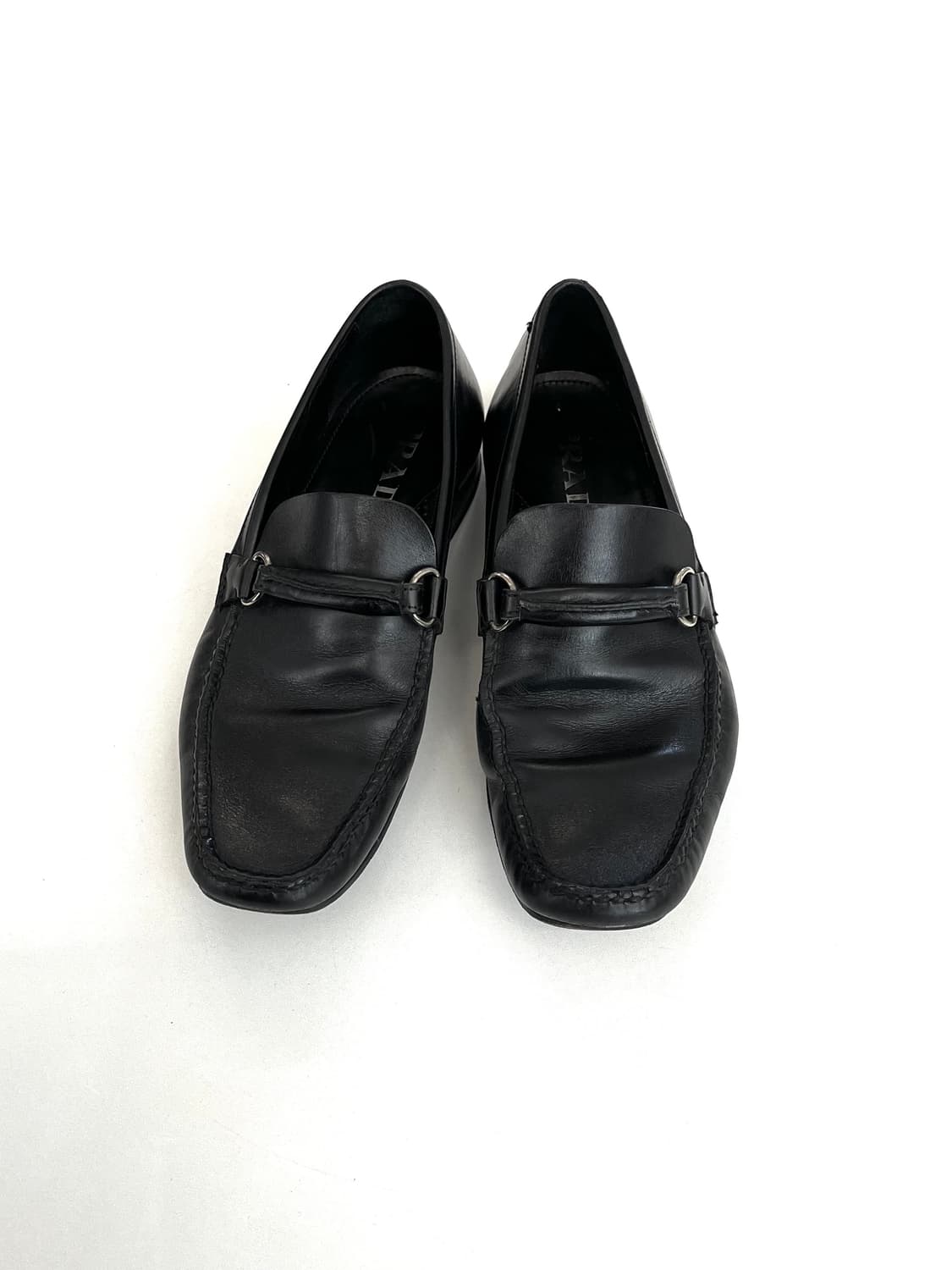 프라다 레더 드레스 로퍼 상품이미지3