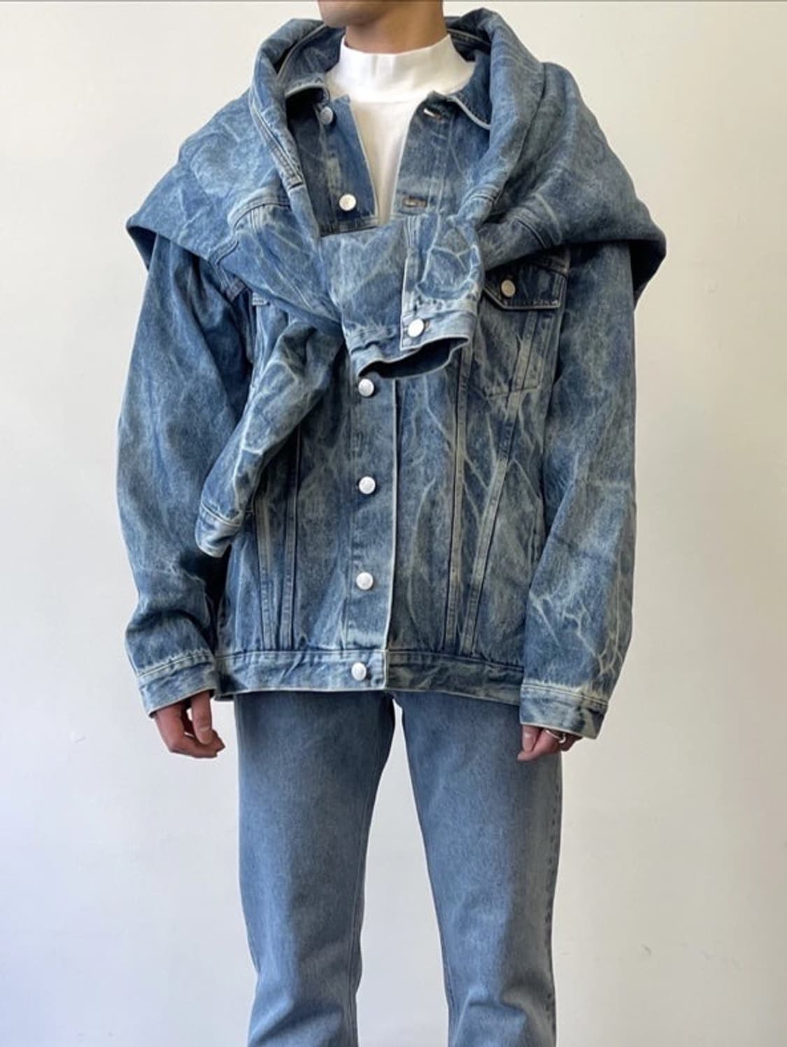 마틴로즈 페레로 블루데님 자켓 / M 상품이미지9