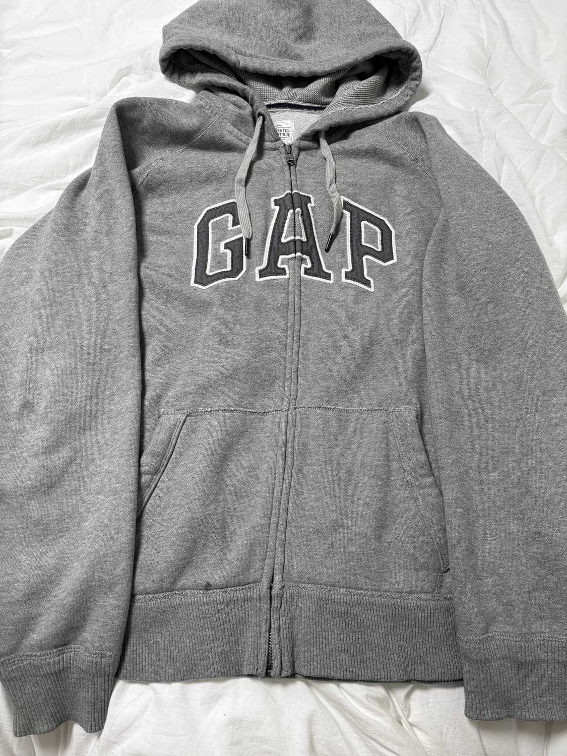 빈티지 갭 그레이 후드집업 회색 gap stc 후드티 상품이미지1