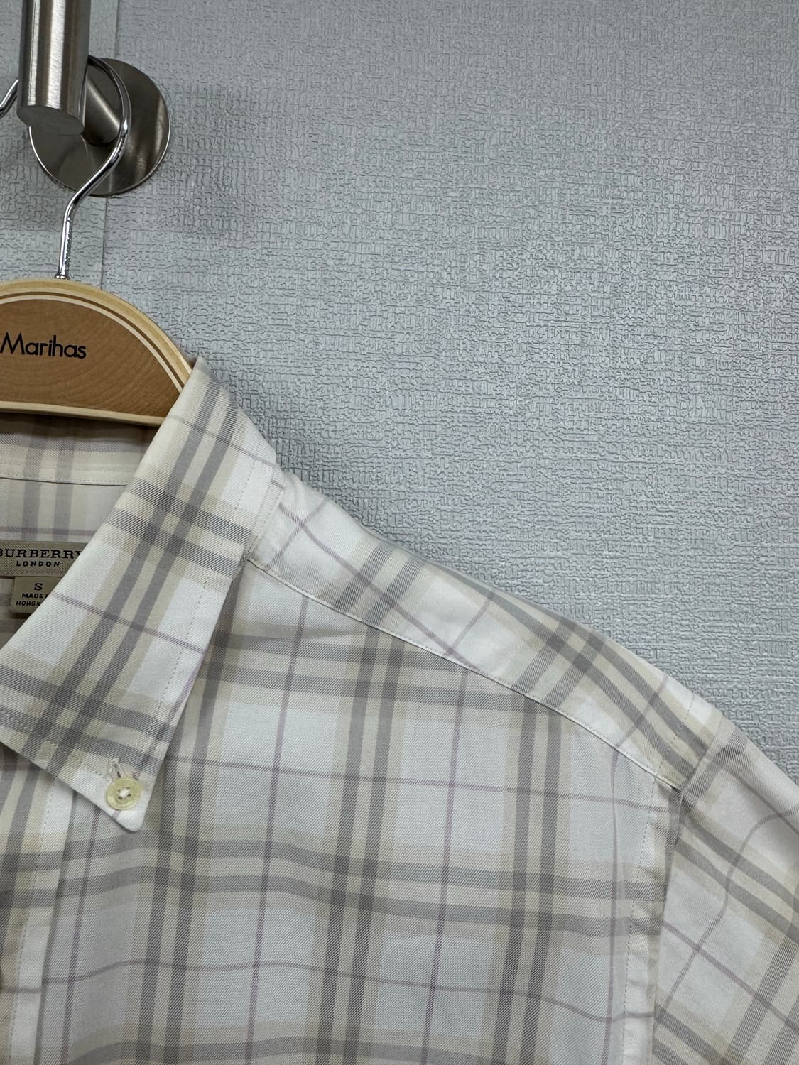 버버리 체크 반팔 셔츠 상품이미지2