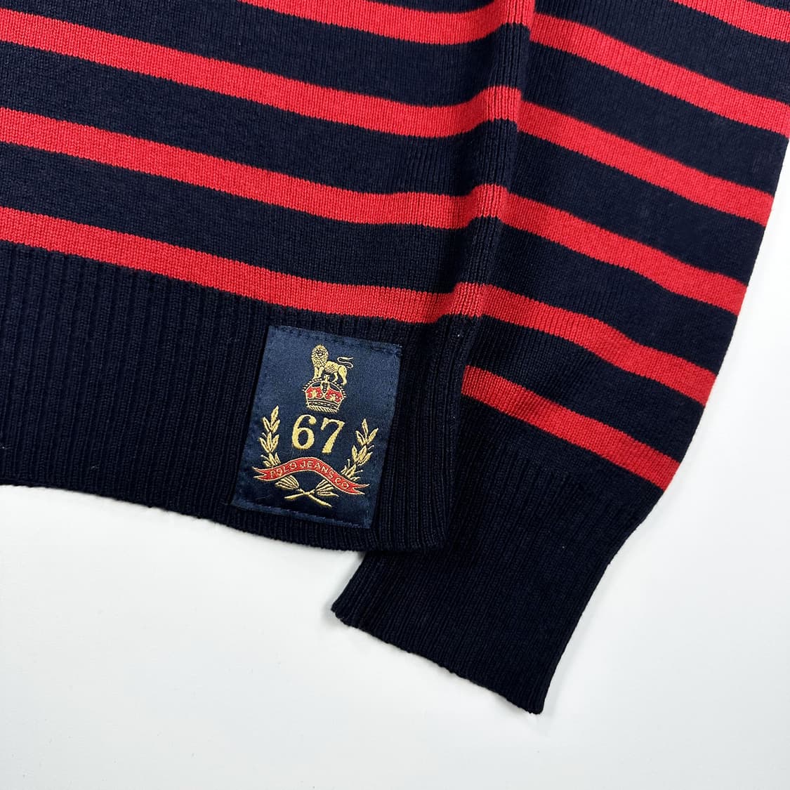 폴로 진스 여성 금장 스트라이프 니트 여성S 상품이미지3