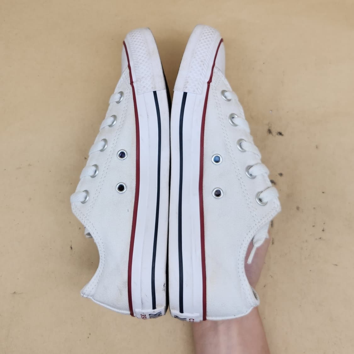 컨버스 올스타 클래식 화이트 여성스니커즈230 상품이미지5