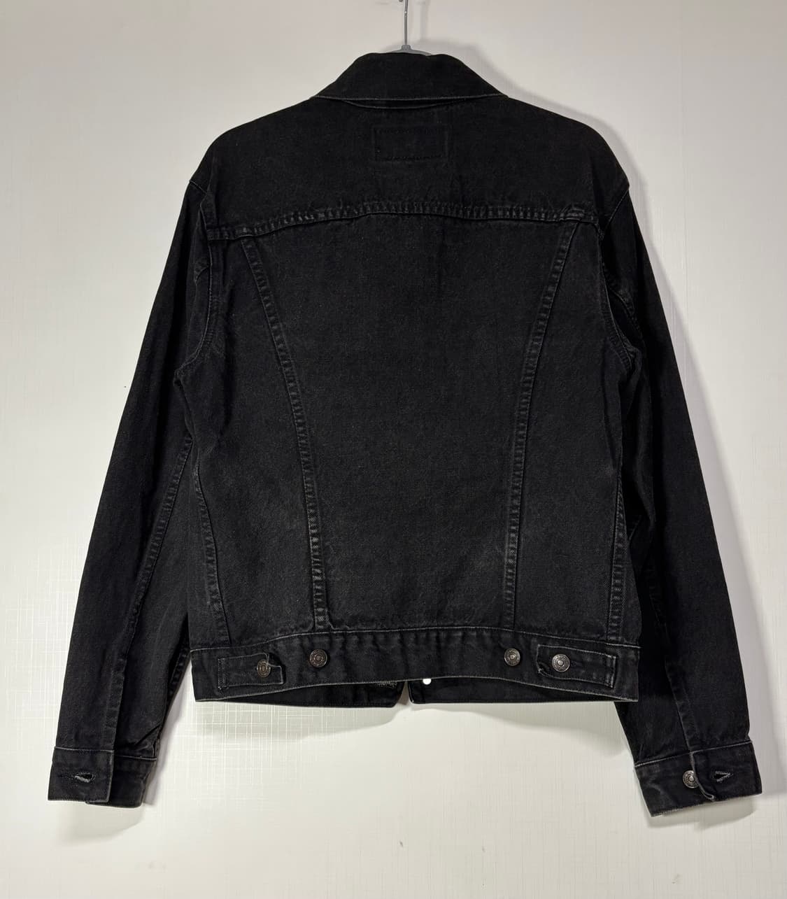 90s 리바이스 빈티지 흑청 데님 자켓 블랙 상품이미지3