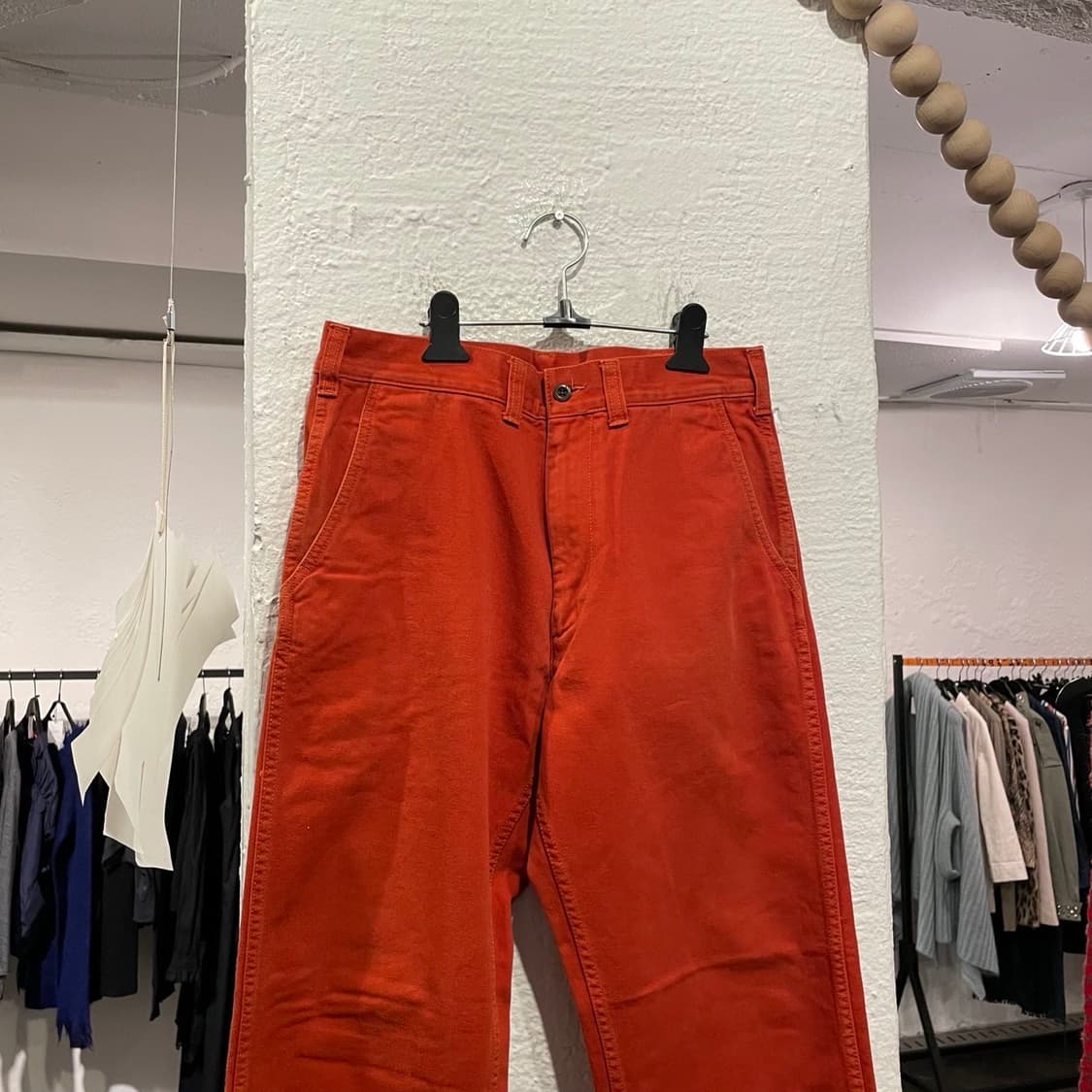 꼼데가르송 옴므 데님팬츠 오렌지 상품이미지2