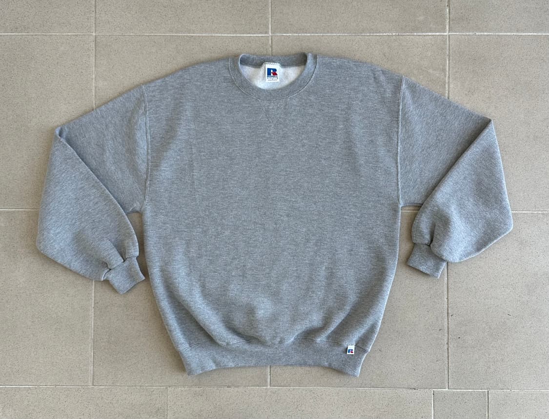 90s 빈티지 러셀 스웻셔츠 그레이 L 상품이미지1