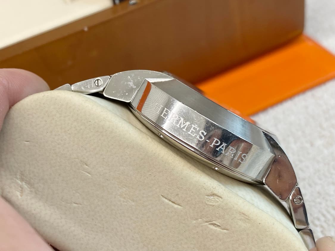 에르메스 노마드 NO1.910 남성용 쿼츠 39mm 화이트 펜더 다이얼 상품이미지5