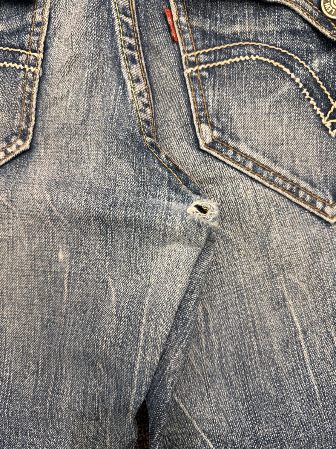 34)리바이스 502 빈티지 워싱 데님팬츠 상품이미지5