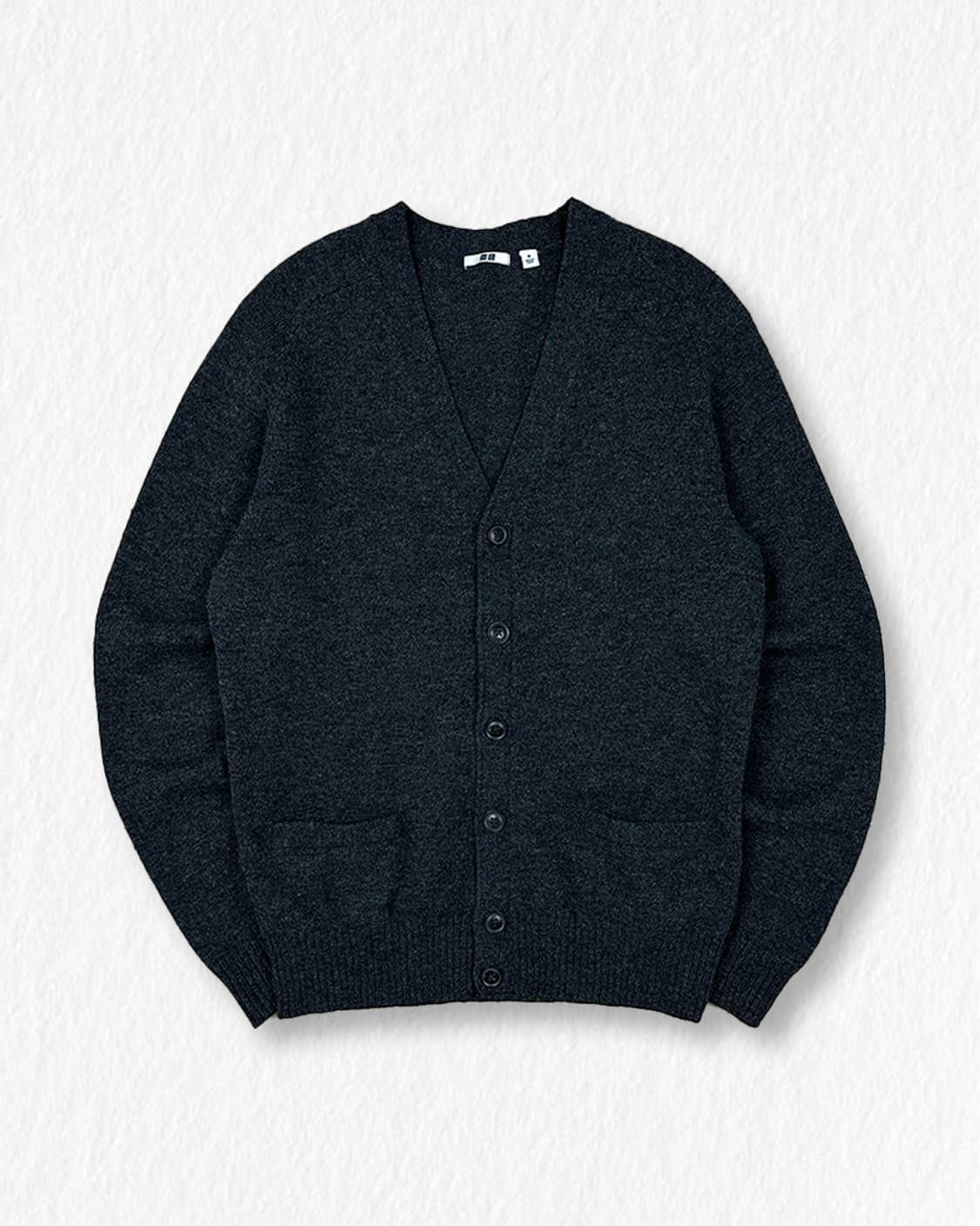 유니클로 울 100% 가디건 차콜 상품이미지1