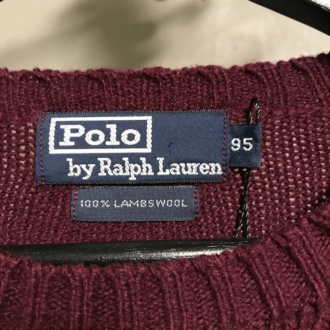 폴로 랄프로렌 버건디 니트 95 상품이미지5