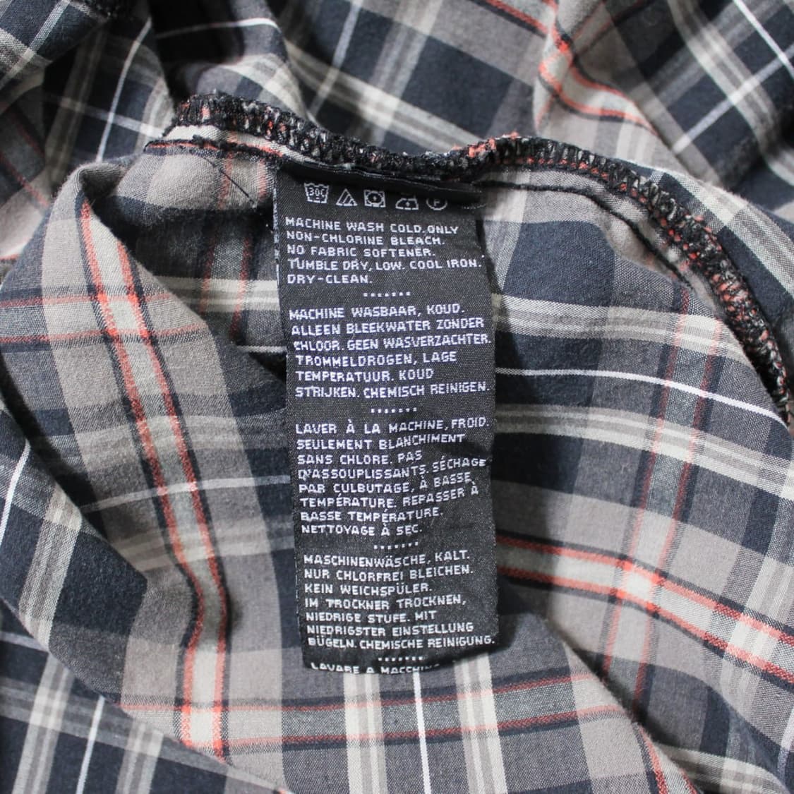 Harley-Davidson 체크 해골 반팔 셔츠 상품이미지6