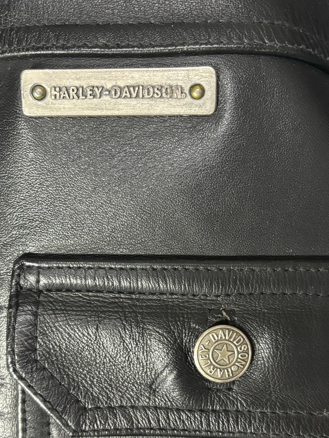 Harley Davidson 할리 데이비슨 레더 트러커 자켓 가죽자켓 상품이미지6