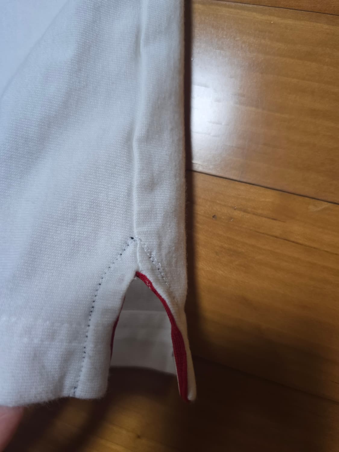 톰브라운 남성 화이트 반팔 카라티 상품이미지8