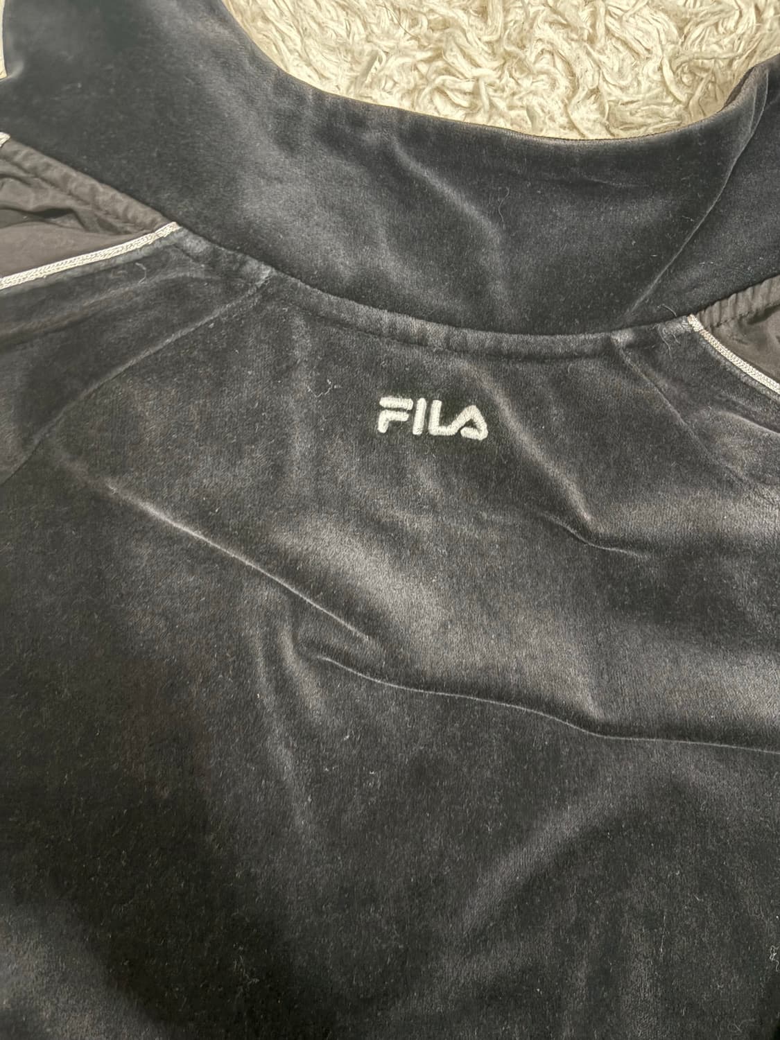 [M] 휠라 벨벳 빈티지 집업 상품이미지6