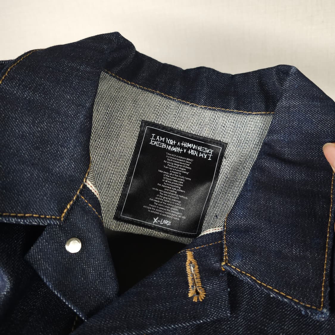 아임낫어휴먼비잉 청자켓 남자105사이즈 미사용 상품이미지3
