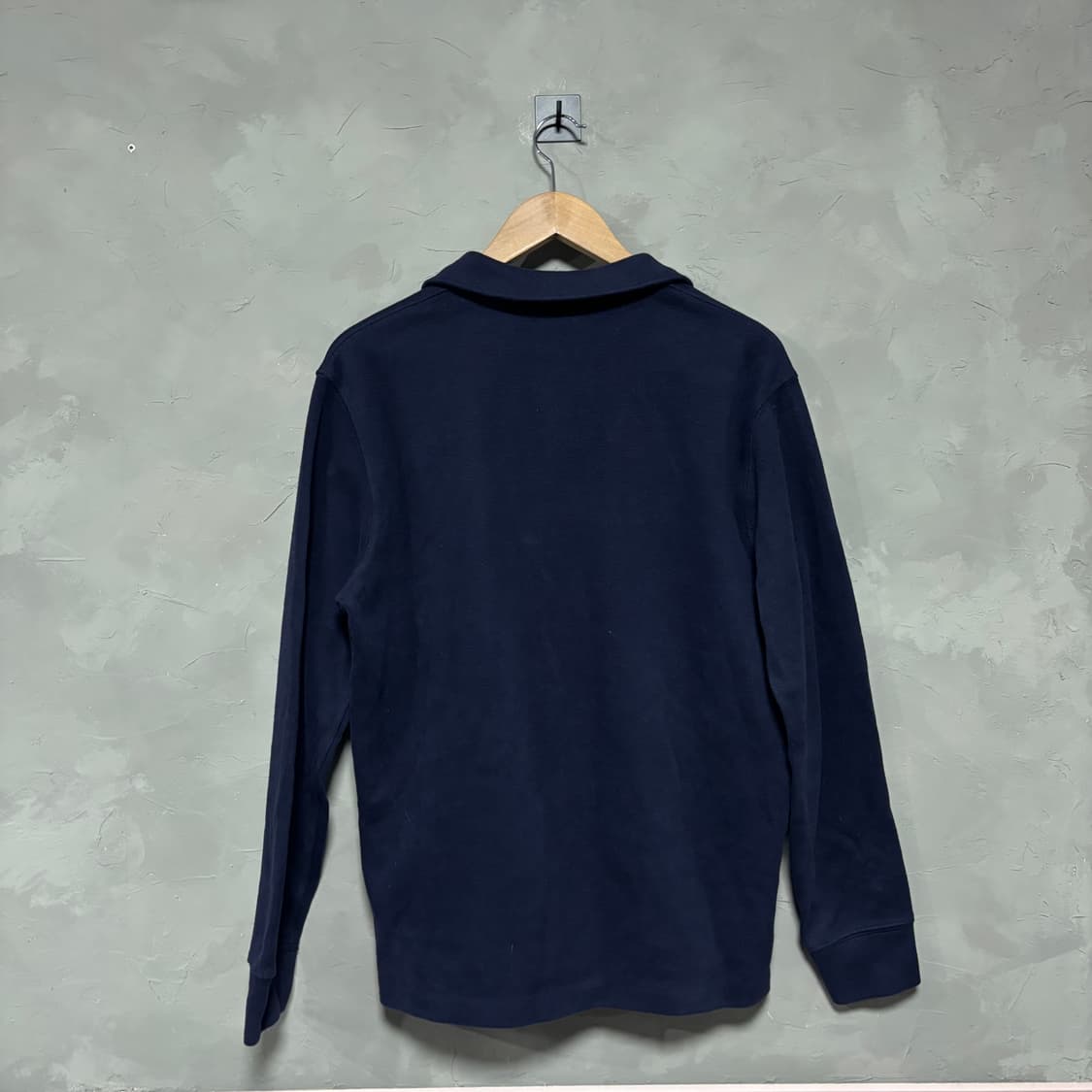 폴로 랄프로렌 신형 니트 반집업 네이비 상품이미지4