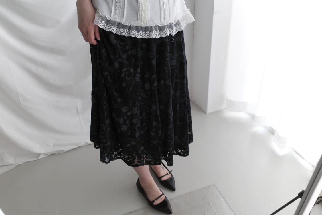flower flared skirt  상품이미지3