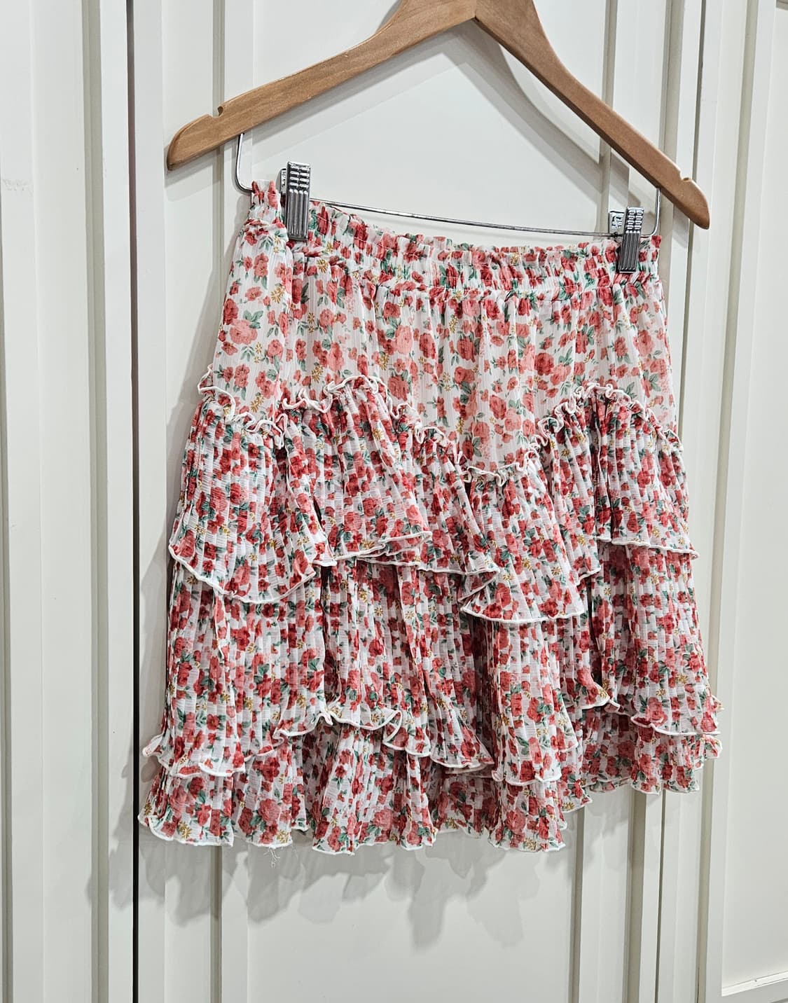 엑시즈팜 플라워 캉캉 쉬폰 스커트 상품이미지2