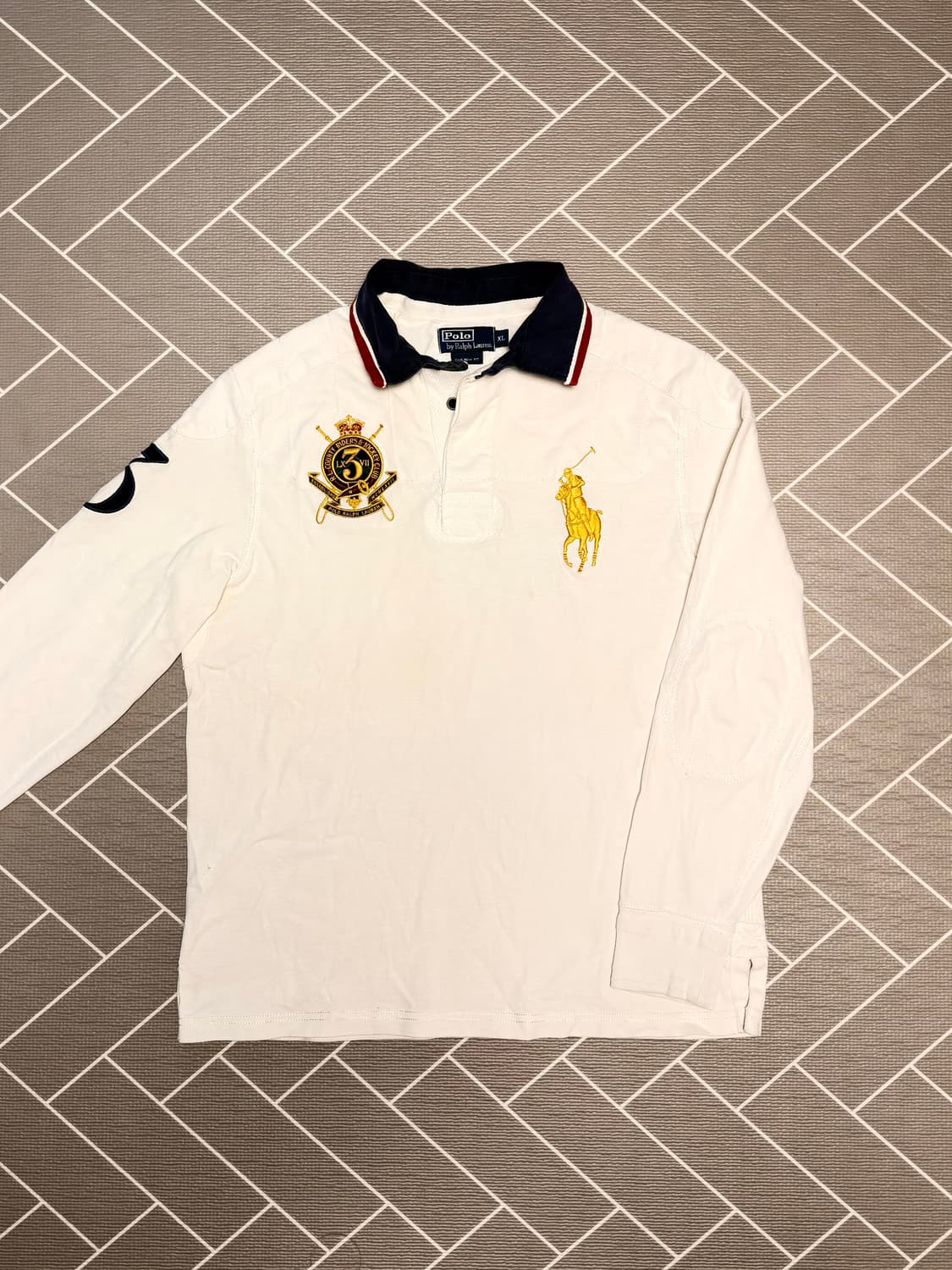 폴로 빅포니 긴팔 럭비티 아이보리 상품이미지2