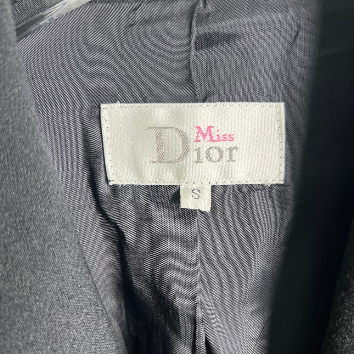 Dior 미스 디올 빈티지 블랙 크롭 블레이저 S 상품이미지3