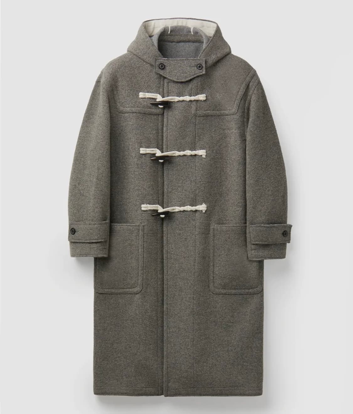 쿠어 더플코트 떡볶이 코트 (다크그레이멜란지) 상품이미지1