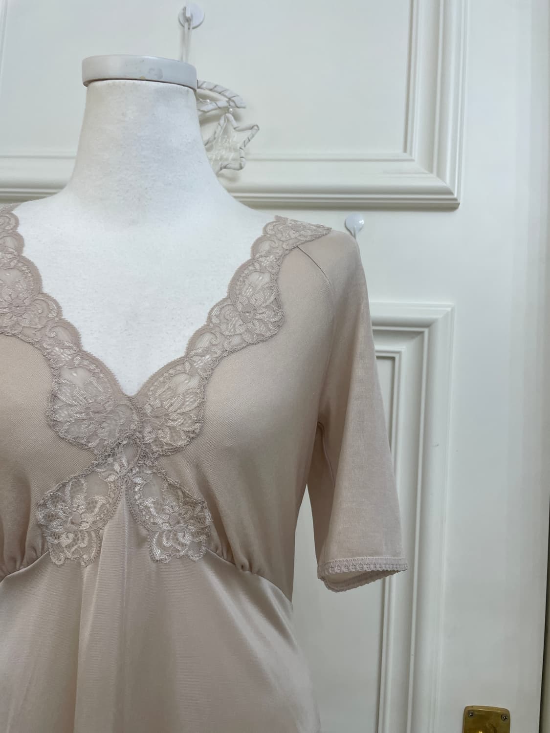 beige lace point inner slip(size-L) 상품이미지6