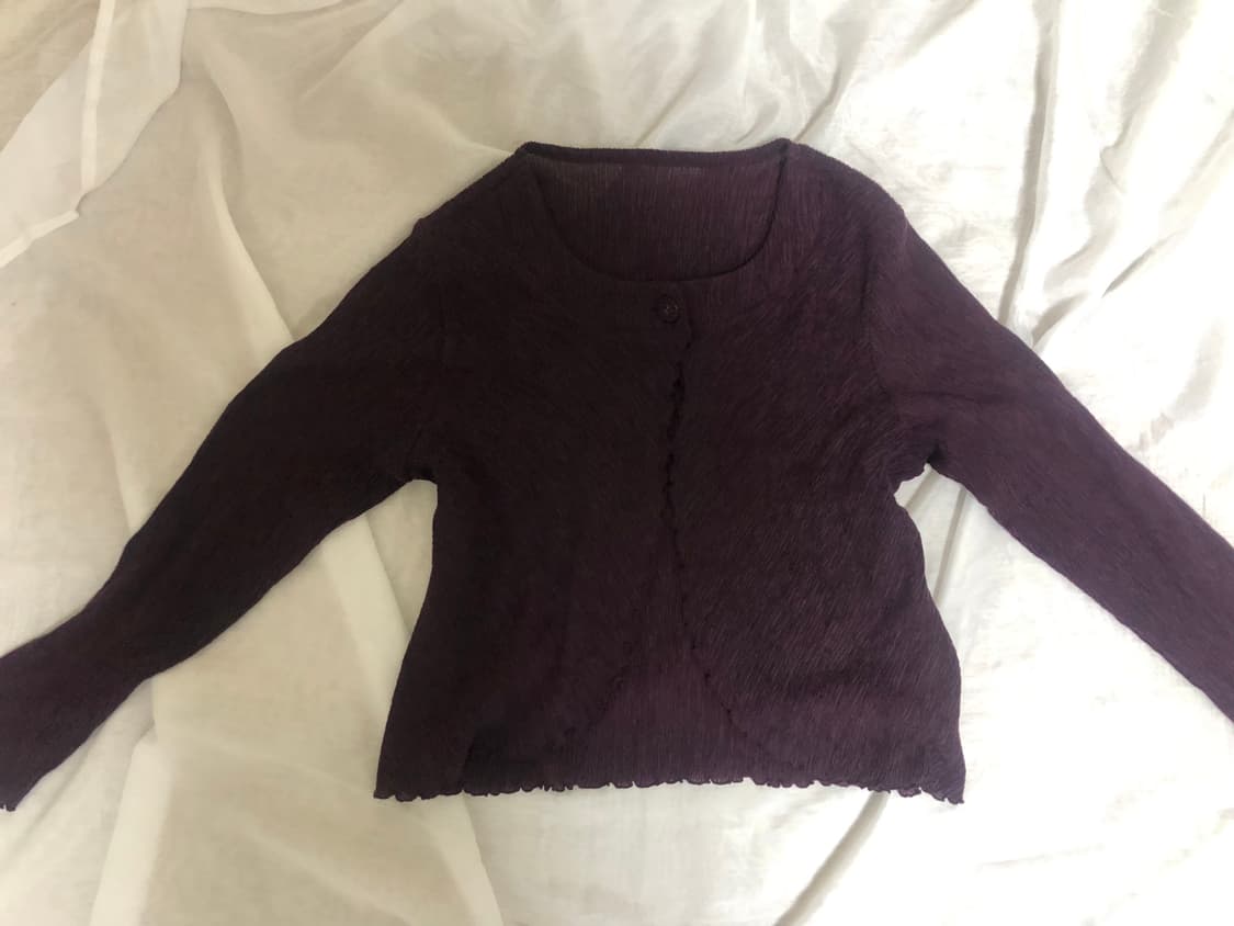 딥퍼플 가디건  상품이미지1