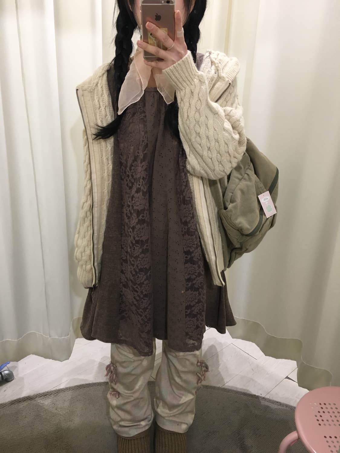 하트인체인 레이스 원피스 상품이미지3