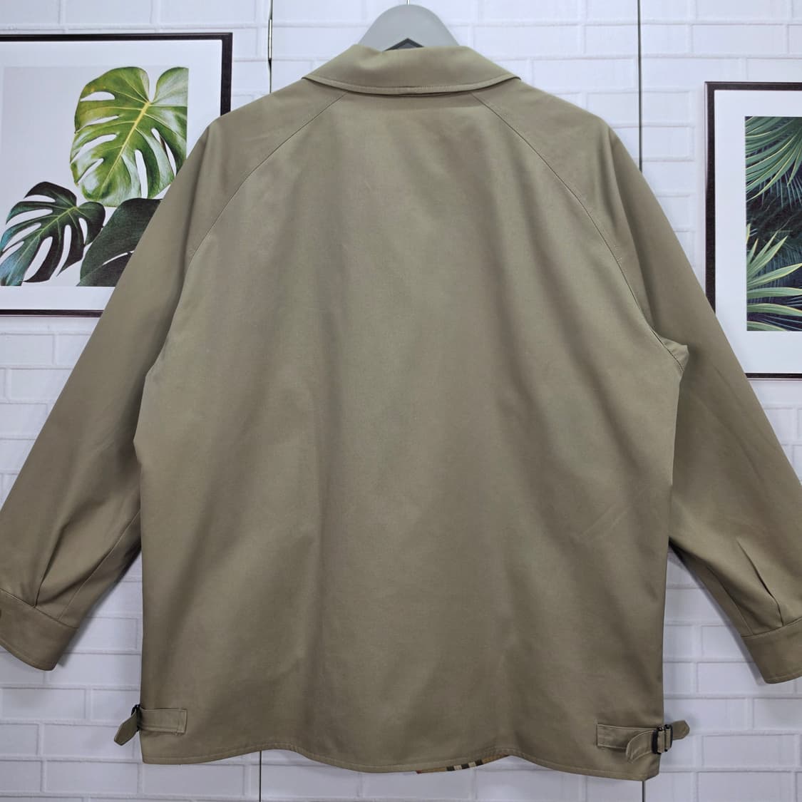 90s 버버리 런던 노바체크 블루종 자켓 105~110사이즈 상품이미지8