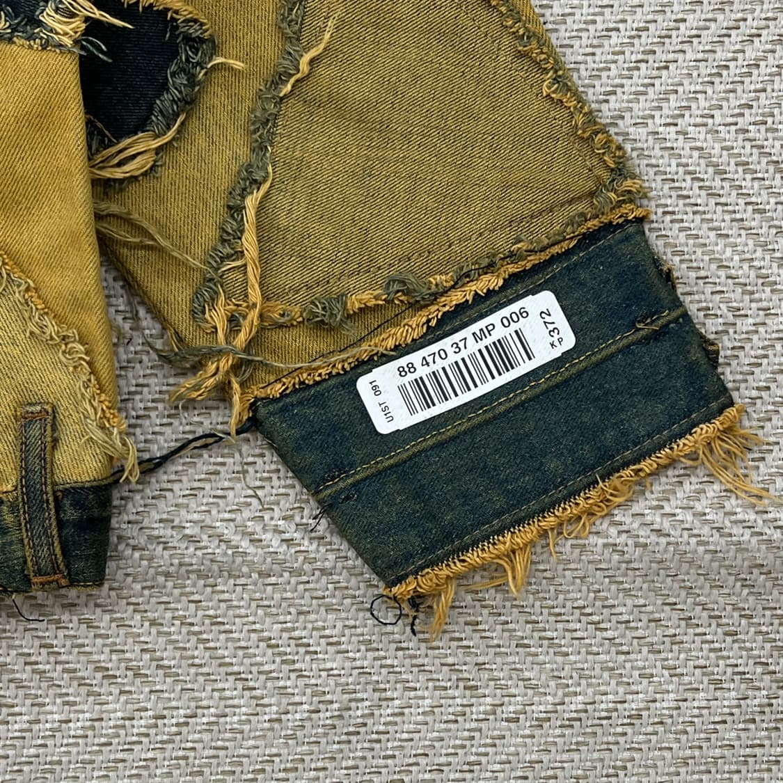 옐로 워싱 커스텀 데님 자켓 r3133 상품이미지6