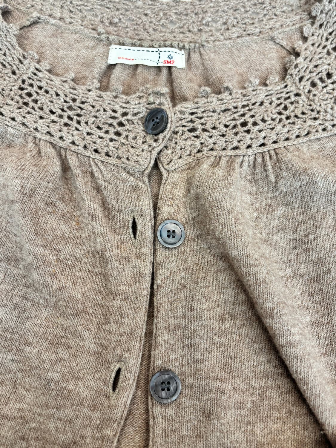 Sm2 사만사모스모스 레이스 브라운 모리걸 가디건 상품이미지2